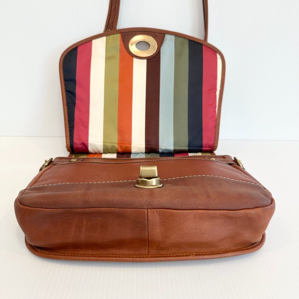 COACH 65th Anniversary Crescent Hippie Crossbody Whiskey Leather RARE - Picture 2 of 16